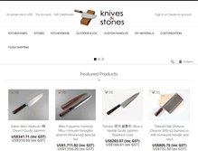 Tablet Screenshot of knivesandstones.com